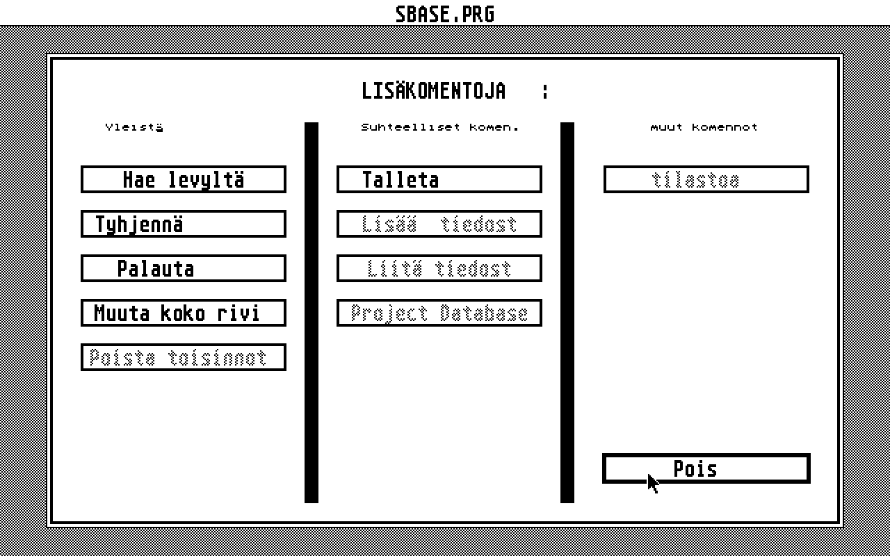 Sbase atari screenshot